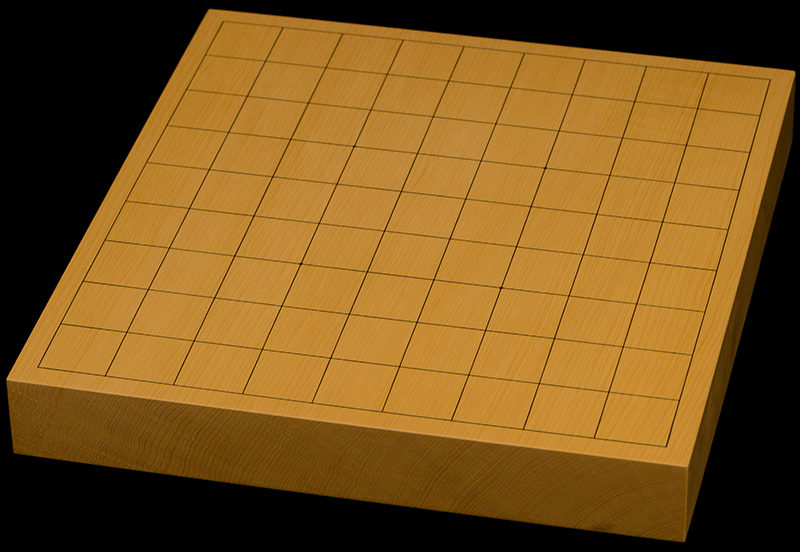 独特の上品 本榧卓上将棋盤 1寸5分（一枚板・柾目） sb10483 | 前川榧碁盤店 囲碁