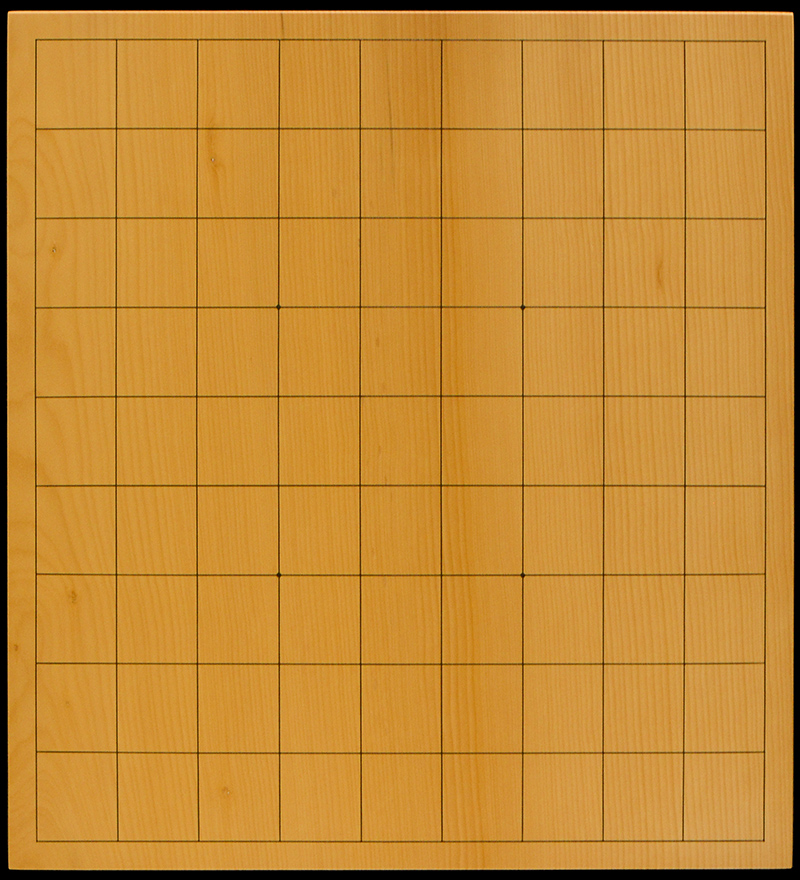 【国産　本榧　１寸卓上碁盤　板目⑦】 本榧卓上将棋盤 1寸7分（一枚板・木裏） sb10494 | 前川榧碁盤店