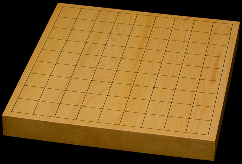 国産本榧卓上将棋盤　1寸3分（一枚板・木裏）