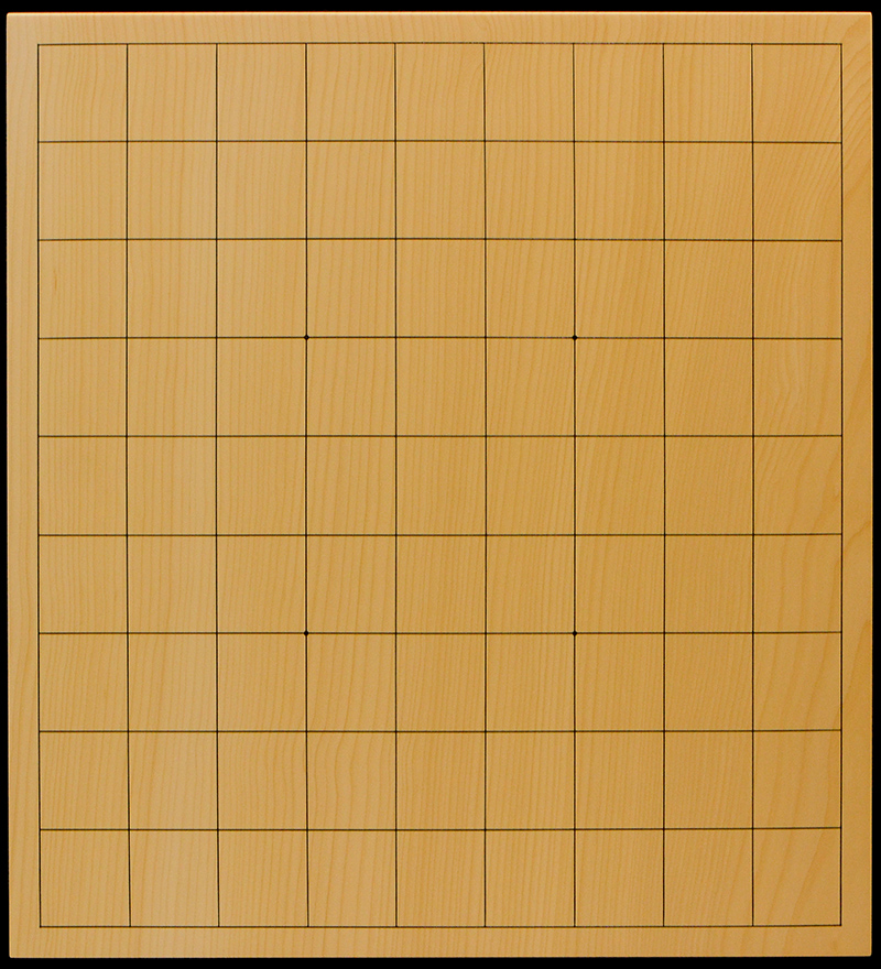 国産本榧卓上将棋盤 1寸5分（一枚板・木裏） sb10521 | 前川榧碁盤店