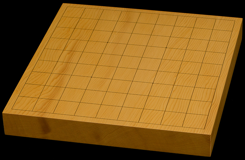 本榧卓上将棋盤　1寸4分（一枚板・木裏）
