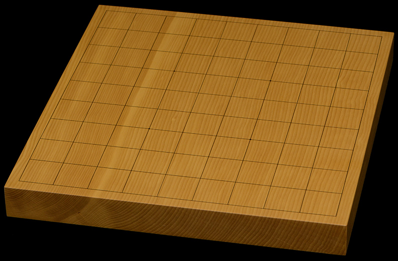 本榧卓上将棋盤　1寸2分（一枚板・天柾）