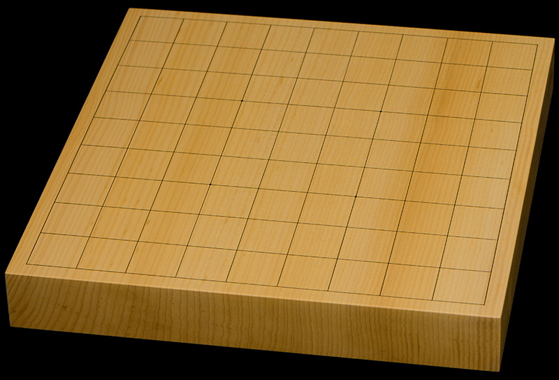国産本榧卓上将棋盤　1寸5分（一枚板・天地柾）