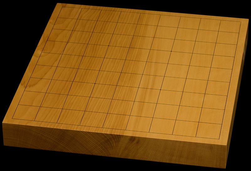 本榧卓上将棋盤　1寸8分（一枚板・天柾）