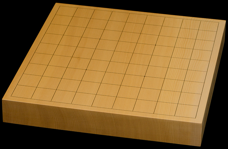 国産本榧卓上将棋盤　1寸5分（一枚板・天地柾）