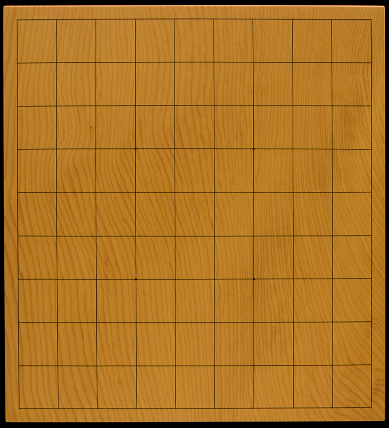 本榧 卓上盤 本榧卓上将棋盤 1寸5分（一枚板・木裏） sb10530 | 前川榧碁盤店