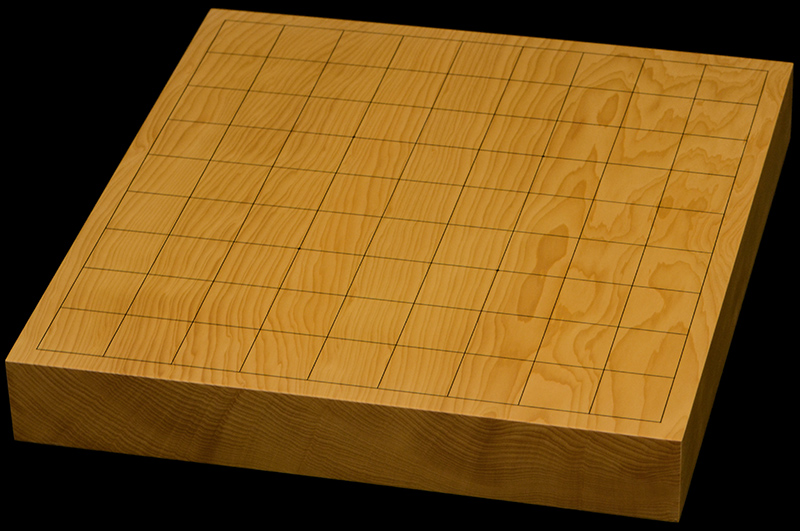 本榧卓上将棋盤 1寸6分(一枚板・木裏)