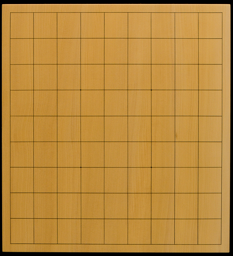 国産本榧卓上将棋盤 1寸6分（一枚板・天地柾） sb10540 | 前川榧碁盤店