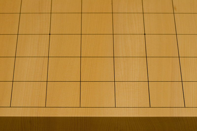 国産本榧卓上将棋盤 1寸6分（一枚板・天地柾） sb10540 | 前川榧碁盤店