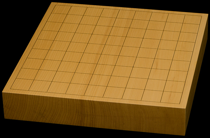 国産本榧卓上将棋盤　1寸9分（一枚板・天柾）