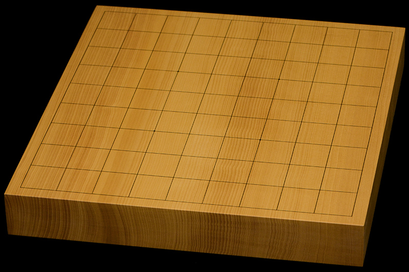 本榧卓上将棋盤 1寸5分（一枚板・天地柾） sb10543 | 前川榧碁盤店