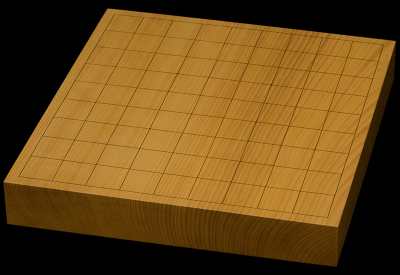 本榧卓上将棋盤　1寸6分（一枚板・木表）
