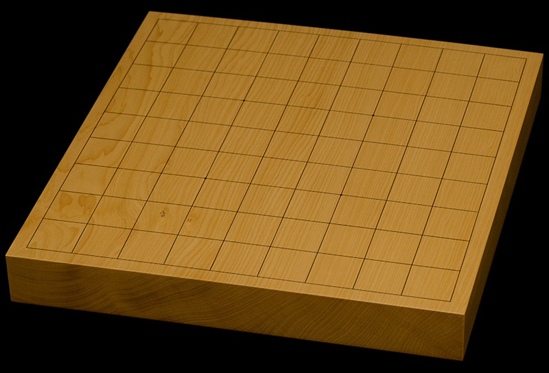 本榧卓上将棋盤　1寸3分（一枚板・木裏）