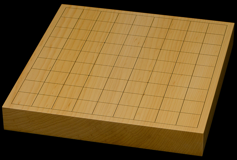 国産本榧卓上将棋盤　1寸5分（一枚板・木裏）
