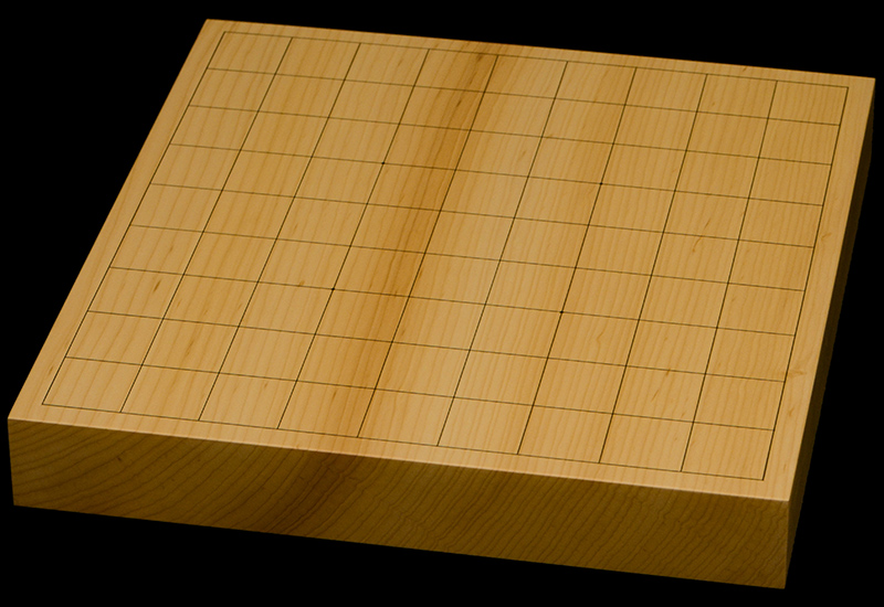 国産本榧卓上将棋盤　1寸5分（一枚板・追柾）