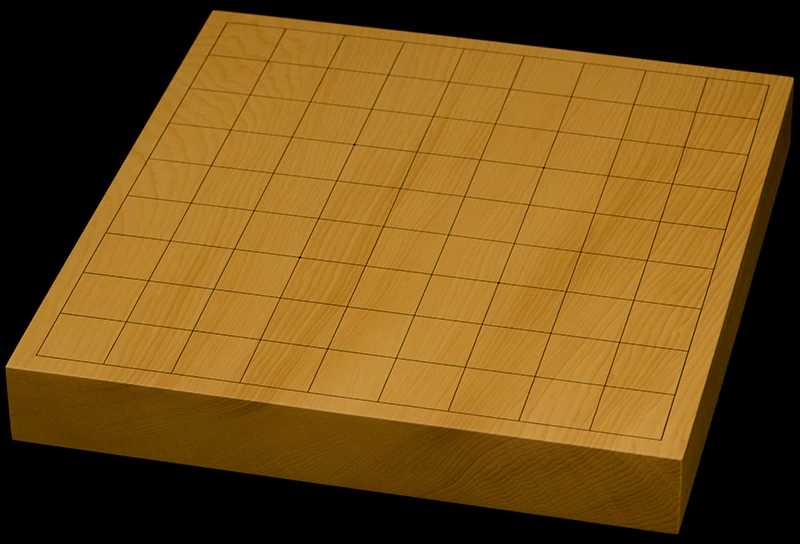 本榧卓上将棋盤　1寸5分（一枚板・木裏）
