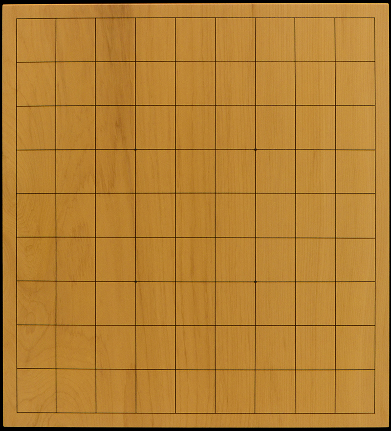 国産本榧卓上将棋盤 2寸3分（一枚板・木裏） sb20690 | 前川榧碁盤店