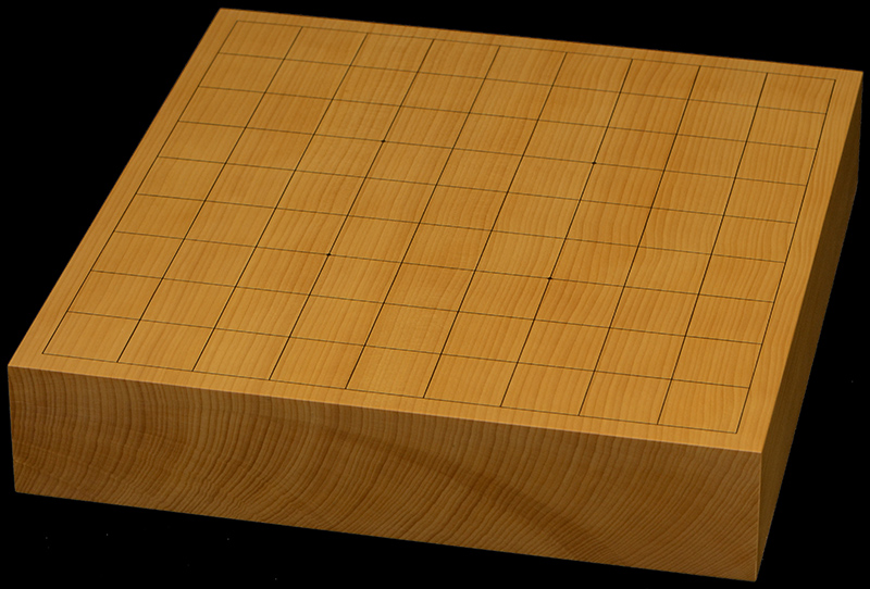 本榧卓上将棋盤　2寸2分（一枚板・天地柾）