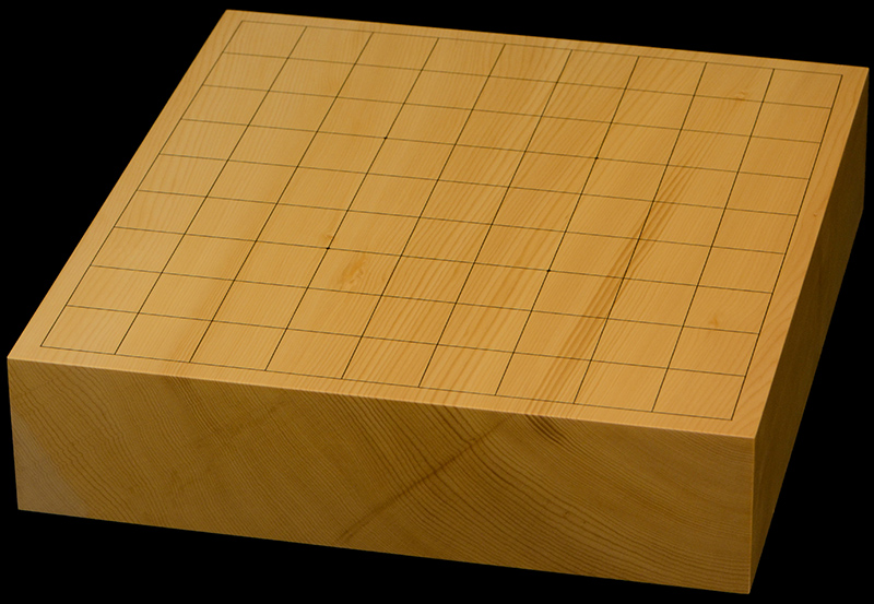 国産本榧卓上将棋盤　2寸7分（一枚板・追柾）