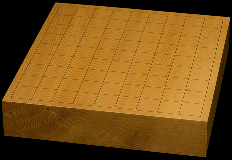 本榧卓上将棋盤　2寸2分（一枚板・追柾）
