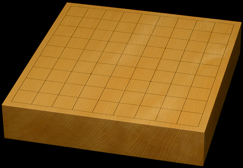 本榧卓上将棋盤　2寸2分（一枚板・天柾）