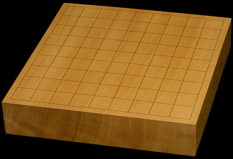 本榧卓上将棋盤　2寸1分（一枚板・天柾）
