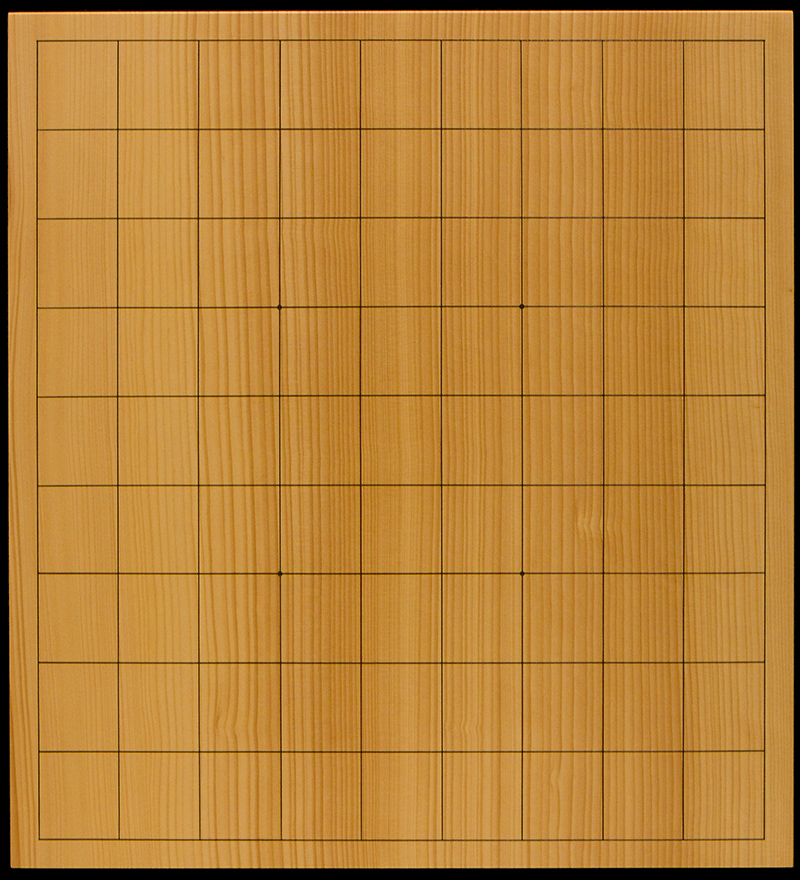 国産本榧卓上将棋盤 2寸1分（一枚板・天地柾） sb20730 | 前川榧