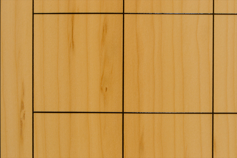 【国産　本榧　将棋盤　6寸　天柾】 送料無料】将棋盤 国産本榧脚付将棋盤 6寸5分 天地柾