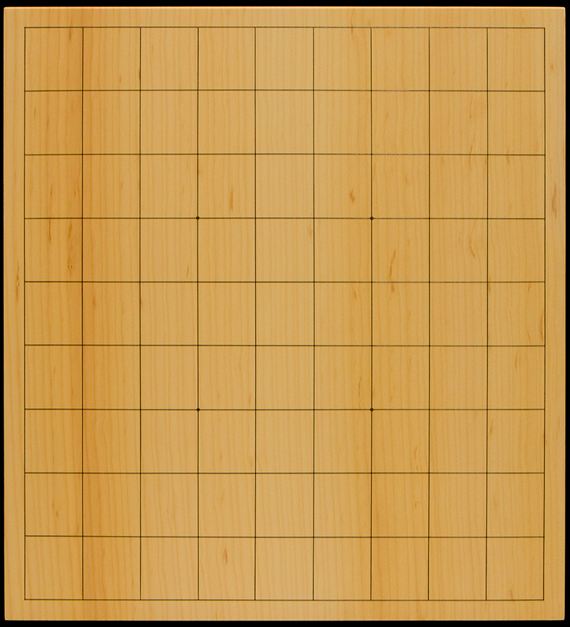 【新榧しんかや　２寸卓上碁盤　柾目】 国産本榧卓上将棋盤 2寸8分（一枚板・天柾） sb20736 | 前川榧碁盤店
