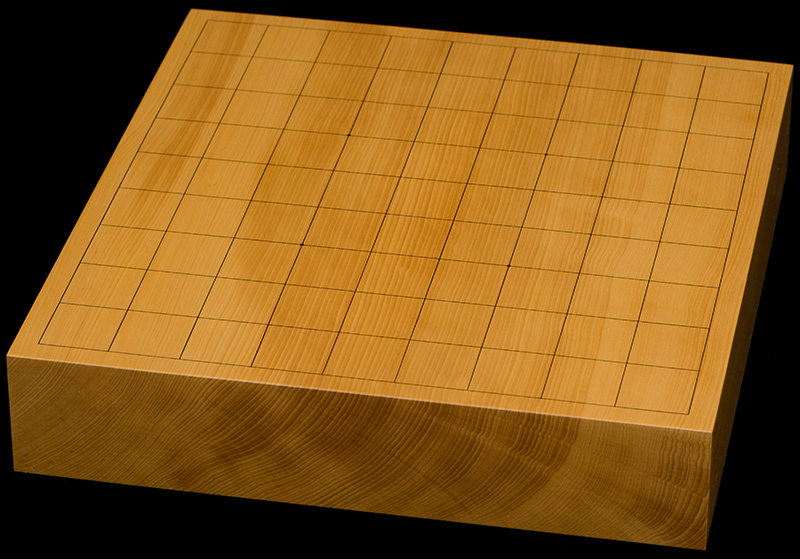 本榧卓上将棋盤　2寸2分（一枚板・天柾）
