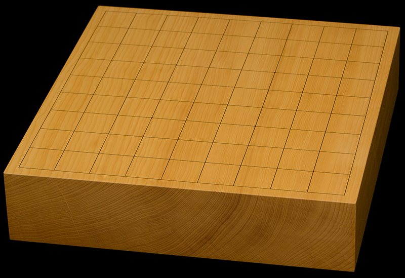 本榧卓上将棋盤　2寸5分（一枚板・追柾）