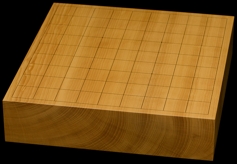 本榧卓上将棋盤　2寸5分（一枚板・追柾）
