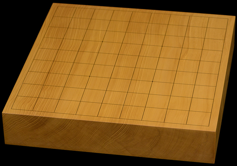 【新榧しんかや　２寸卓上碁盤　柾目】 本榧卓上将棋盤 2寸（一枚板・天柾） sb20754 | 前川榧碁盤店