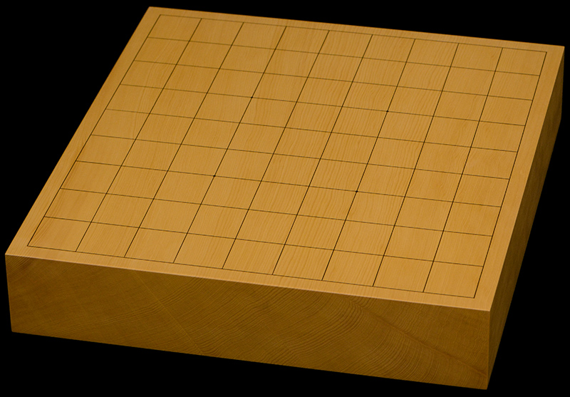 本榧卓上将棋盤　2寸1分（一枚板・天柾）