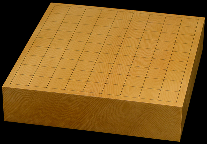 本榧卓上将棋盤 2寸5分（一枚板・四方柾） sb20759 | 前川榧碁盤店