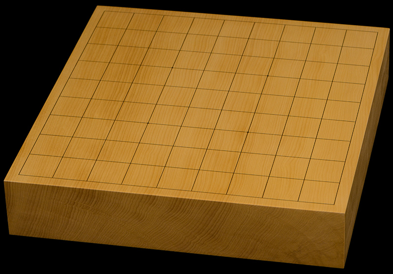 本榧卓上将棋盤　2寸1分（一枚板・天柾）
