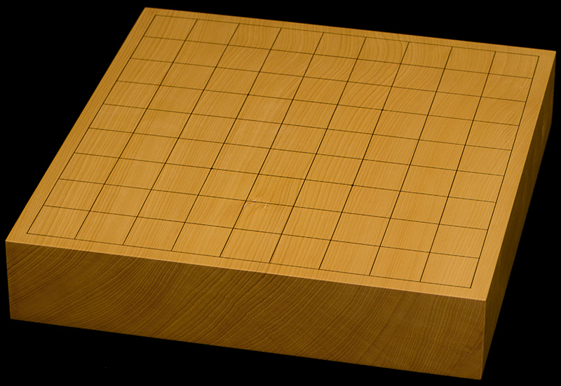 本榧卓上将棋盤　2寸1分（一枚板・天柾）