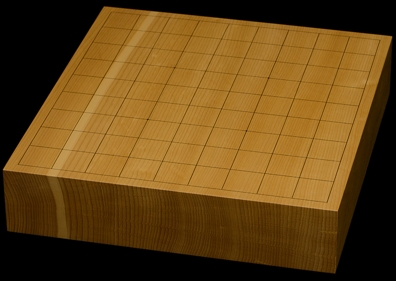 本榧卓上将棋盤　2寸4分（一枚板・天地柾）