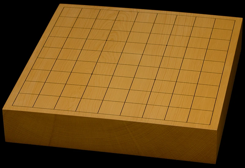 本榧卓上将棋盤　2寸（一枚板・木裏）