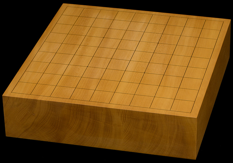 本榧卓上将棋盤　2寸7分（一枚板・天柾）