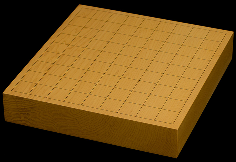 本榧卓上将棋盤　2寸（一枚板・木裏）