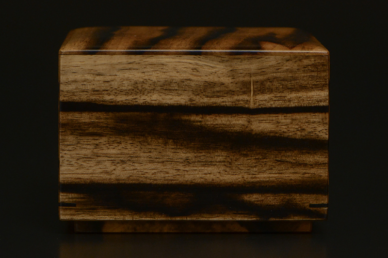 黒柿駒箱（上杢）の側面3