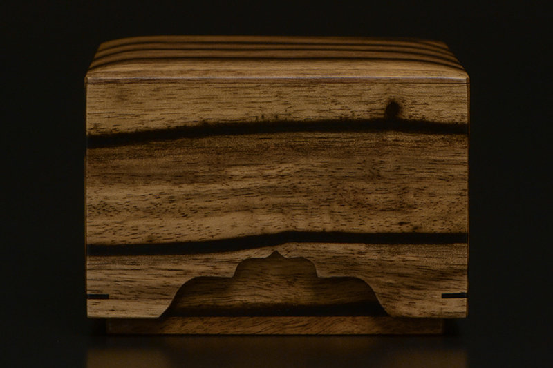 黒柿駒箱（上杢）の側面4