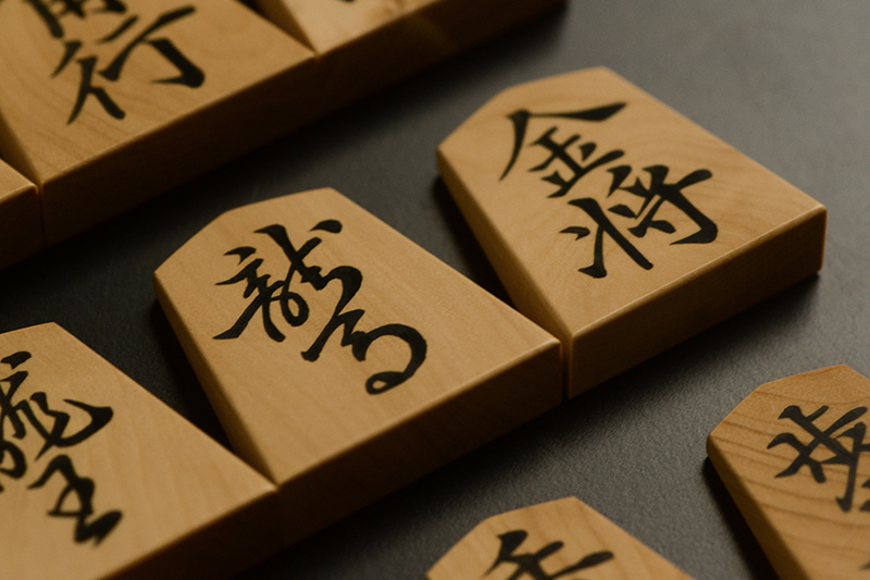 竜馬と金将のアップ