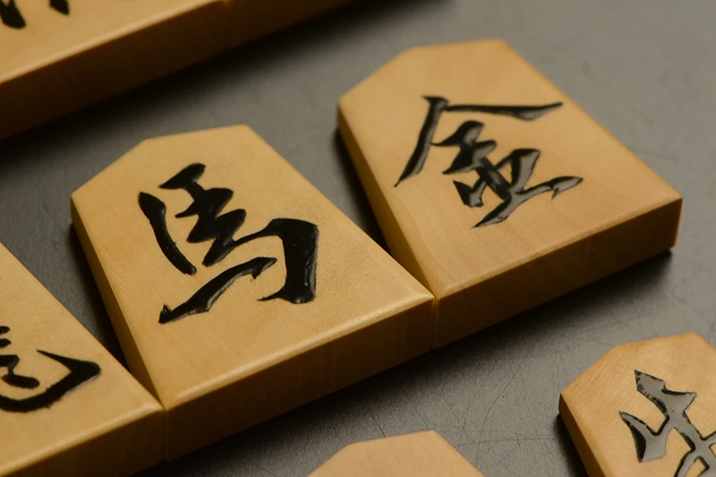 竜馬と金将のアップ