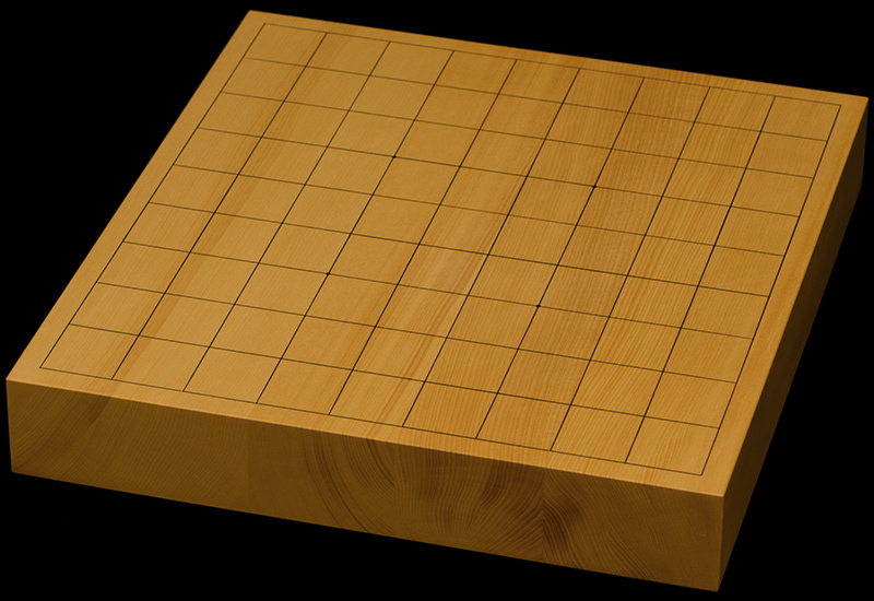本榧卓上将棋盤　1寸7分（ハギ盤）