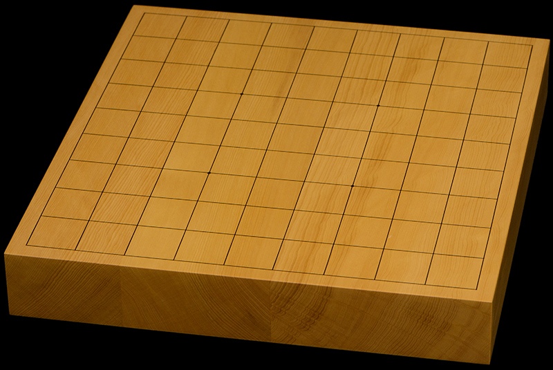 本榧卓上将棋盤　1寸7分（ハギ盤）