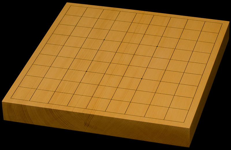 本榧卓上将棋盤　1寸3分（ハギ盤）