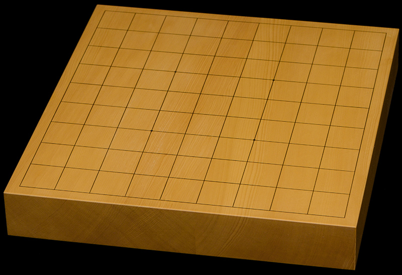 本榧卓上将棋盤　1寸6分（ハギ盤）