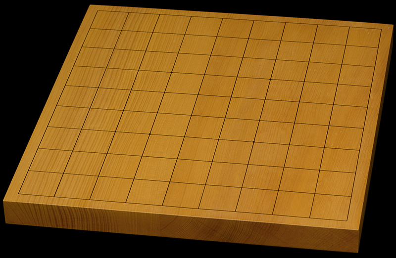本榧卓上将棋盤　9分（ハギ盤）